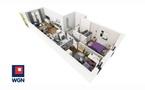 Mieszkanie na sprzedaż, 53,59 m2, Lublin