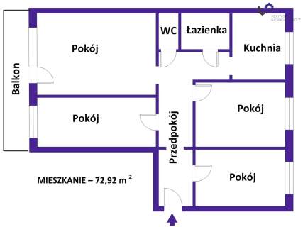 4 POKOJE NA SPRZEDAŻ KOSZUTKA WIDOK NA SPODEK KTW