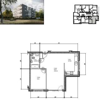 2-pokojowe w stanie deweloperskim 49,97m2 M.0.1