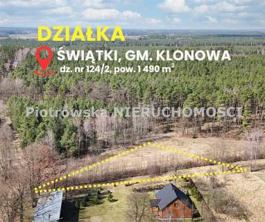 Działka budowlana na sprzedaż, 1490 m2, Świątki