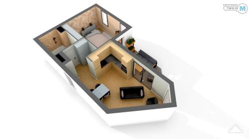 2 pokoje w apartamentowcu z pięknym widokiem