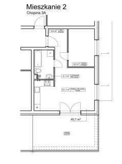 Przestronna kawalerka Goleniów Chopina 40 m2