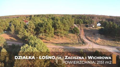 Działka budowlana na sprzedaż, 2151 m2, Łośno