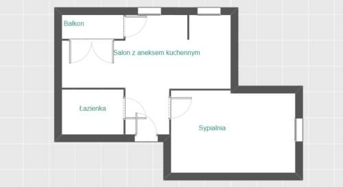 Centrum, loggia, gotowe pod klucz