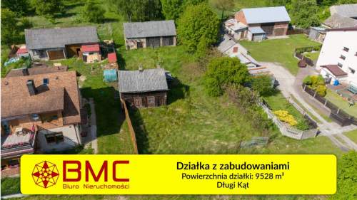 Działka 0,95ha dom stodoła Woda Prąd Długi Kąt
