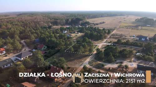 Działka budowlana na sprzedaż, 2151 m2, Łośno