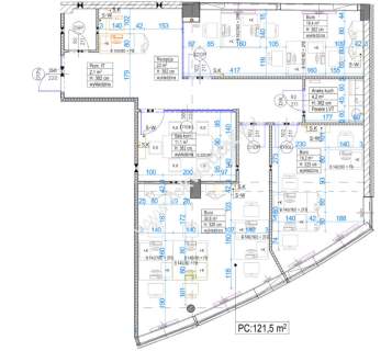 LUX 121 m 4-POK. LOKAL W BIUROWCU