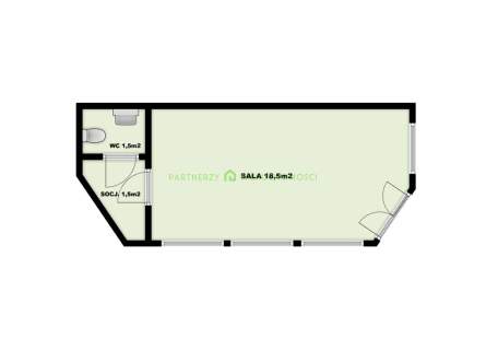 Pawilon handlowy w centrum Niebuszewa