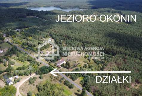 Piękna działka budowlana blisko jeziora Okonin