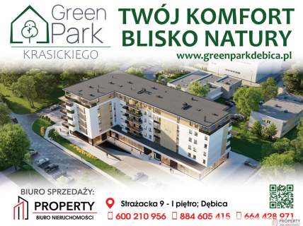 GREEN PARK, mieszkania 30-90m2, Krasickiego,Dębica