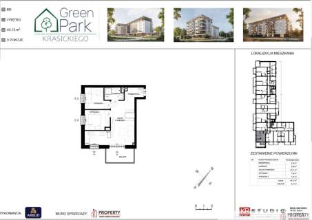 GREEN PARK, mieszkania 30-90m2, Krasickiego,Dębica