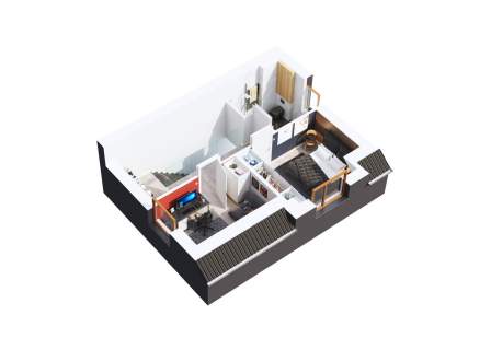 Dwupoziomowy apartament z ogrodem w promocji.