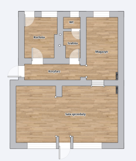Lokal handlowy Gliwice Częstochowska 72m2 dobra inwestycja