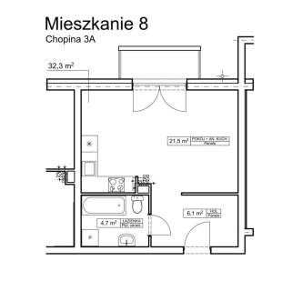 Kawalerka Goleniów 32 m2 balkon Nowa inwestycja