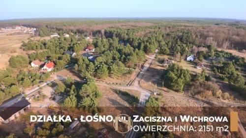 Działka budowlana na sprzedaż, 2151 m2, Łośno