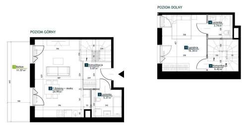Nowe Dwupoziomowe Balkon 2 łazienki Metro