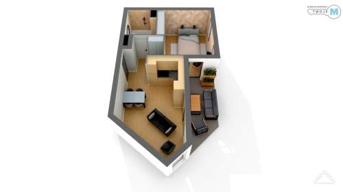 2 pokoje w apartamentowcu z pięknym widokiem