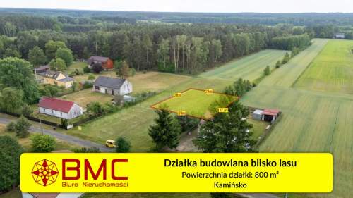 Działka 8a blisko lasu w miejscowości Kamińsko