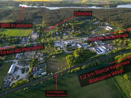 Działka budowlana 10km od POZNAŃ 60m od lasu BUGAJ