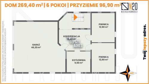 DOM Z OGRODEM 11AR POD BIZNES DWA MIESZKANIA