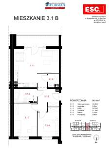 Mieszkanie na sprzedaż, 75,86 m2, Piła