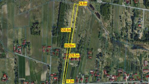 Działka 0,95ha dom stodoła Woda Prąd Długi Kąt