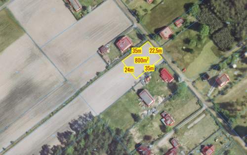 Działka budowlana Kamińsko blisko las