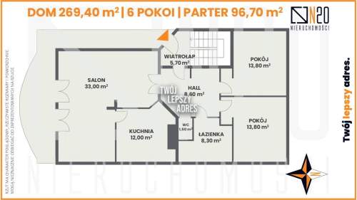DOM Z OGRODEM 11AR POD BIZNES DWA MIESZKANIA