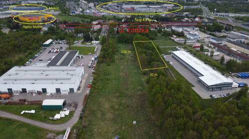 Działka inwestycyjna ul. Łódzka 4110 m2