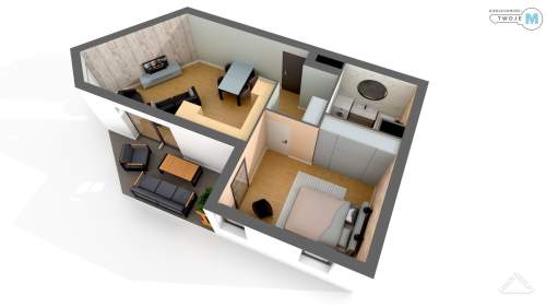 2 pokoje w apartamentowcu z pięknym widokiem