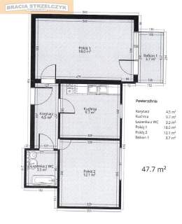 Ciche 2 Pokoje 48 m2 Balkon Praga Południe