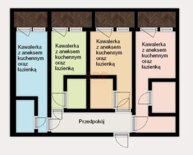 4 Kawalerki Gotowiec inwestycyjny Zarabia od razu