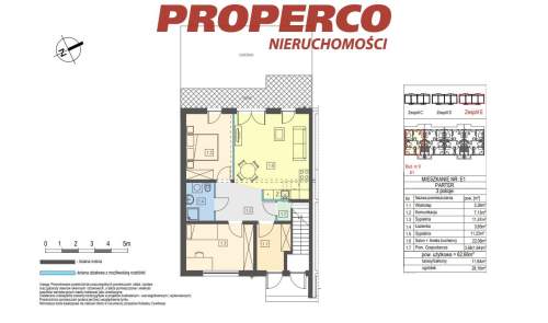 Nowe mieszkanie 3 pok, 62,66m2, KSM, z ogródkiem