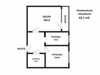 Mieszkanie 2 pokojowe na parterze z balkonem