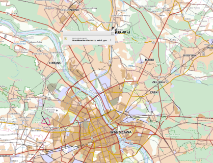 Działka budowlana 5442m2 kierunek Nieporęt 22km od PKiN