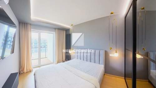Apartament z widokiem na rzekę w Dziwnowie, balkon