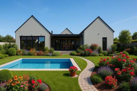 Perła architektoniczna, 384 m2, działka 13 ar, basen