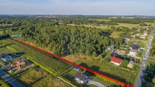 Działka budowlana na sprzedaż, 1451 m2, Poczesna