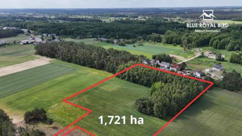 Działki na sprzedaż 1,7 ha pod zabudowę lub inwestycję MPZP
