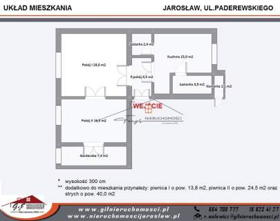 Sprzedam mieszkanie w kamienicy w Jarosławiu 