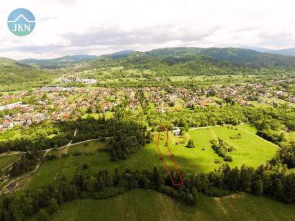 Działka budowlana na sprzedaż, 3500 m2, Jeleśnia