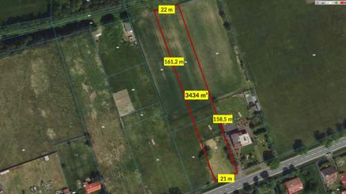 Działka budowlano usługowa Lisów 3434m2