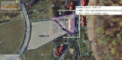 Działka rolna na sprzedaż, 5500 m2, Podgórki
