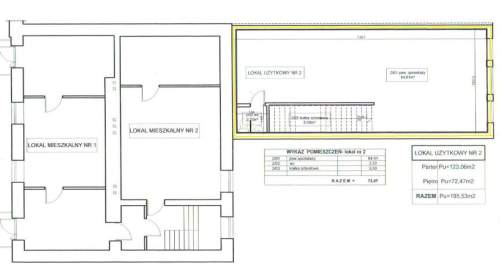 Lokal w centrum Siedlec 195 m2 parter i I piętro