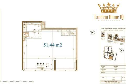 Do wynajęcia lokal handlowo-usługowy 51,44 m2 parter, witryna,...