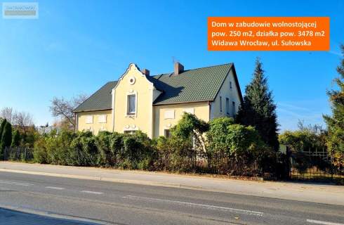 Dom z dużą działką inwestycyjną, centrum Widawy