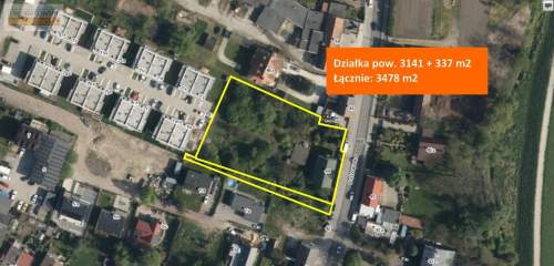 Dom z dużą działką inwestycyjną, centrum Widawy