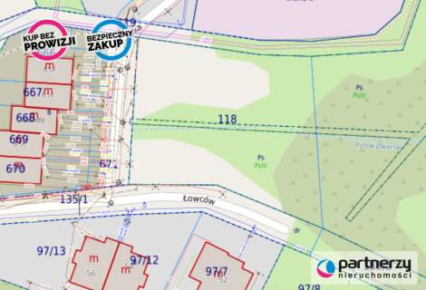 Działka MPZP 1900 m Gdańsk Jasień