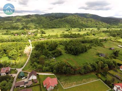 Działka budowlana na sprzedaż, 642 m2, Jeleśnia