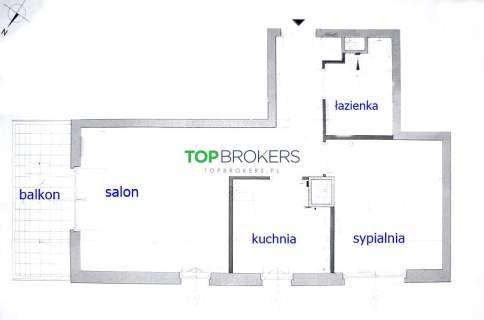 Nowoczesne 2 pokoje z oddzielną kuchnią, balkon